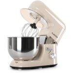 Klarstein - robot patissier multifonctions, batteur sur socle, bol 5l, robot cuisine 2000w, crochet  ...