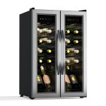 Klarstein - vinamour cave � vin 2 zones - 24 bouteilles, 5 - 18�c, commande tactile, �clairage led, pose ...