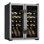 Klarstein - vinamour cave � vin 2 zones - 36 bouteilles, 5 - 18�c, commande tactile, �clairage led, pose ...