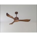 Klassfan - bolt, ventilateur d�stratificateur d'air, pales bois sombre 132cm, moteur chrom�, 100 % efficace ...