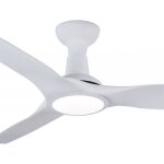 Klassfan - kookai de ventilateurs de plafond dc design, plaque led trois tons