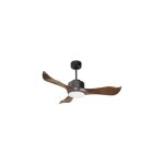 Klassfan - modulo de super d�stratificateur d'air, bois et noir avec lumi�re id�al pour 40� 60 m� kldc1p1wol1b ...