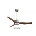 Klassfan - modulo de super d�stratificateur d'air, avec lumi�re chrome et bois id�al pour 70 � 90 m� ...