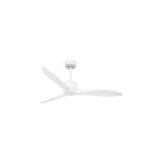Klassfan - modulo latino slim - super destratificateur et ventilateur dc 132 cm blanc pales bois blanc ...