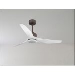 Klassfan - ouray de ventilateur de plafond et destratificateur moteur dc basalte pales bois sombre 45 ...