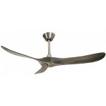 Klassfan - ouray de ventilateur de plafond et destratificateur moteur dc chrome pales bois noir 25 � ...