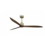 Klassfan - tenerife - super destratificateur et ventilateur dc 166 cm laiton pales bois sombre sans lumi�re ...