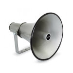 Klaxon pa - haut - parleur exponentiel avec transformateur de ligne 100 v. puissance 25 w