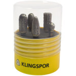 Klingspor - hf100box5 fraises carbure / set 9, 6 x 6 mm denture crois�e