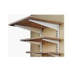 Console pour �tag�re 27 cm en acier blanc ? charge maximale 50 kg ? pour fixation murale robuste ? compatible ...