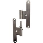 Jeu de paumelles universelles inox 304 réglables gauche Jeu de paumelles universelles inox 304 réglables gauche