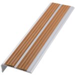 Klose besser ? nez de marche antid�rapant en aluminium argent 81 mm x 30 mm ? longueur 1, 5 m pour escaliers ...