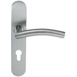 Klose besser ? paire de poign�es de porte inox 304 sur plaque romy vague ? entraxe 195mm ? �paisseur ...