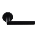 Klose besser ? poign�e de porte d'entr�e inox 304 noir mat ? angle vif sans rosaces ? �paisseur 35 - ...
