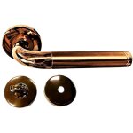Klose besser ? poign�es de porte sur rosaces champagne ros� ? inox c�ment� ? entraxe 38 mm ? rosaces ...