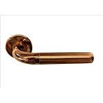 Paire de poignes de porte sur rosaces   champagne ros   - klose besser. gamme   cassis   sans rosaces ...