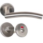 Klose besser ? paire de poign�es � cylindre inox 304 ? entraxe 27 mm ? rosaces rondes 53 mm ? anticorrosion ...