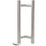 Klose besser - paire b�ton de mar�chal inox 304 poign�e tirage oblique �32 l. 400 axe 300 mm - 189