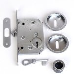 Klose besser - serrure cl l inox bross - blindomax - pour porte  galandage - 488