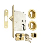 Klose besser ? serrure � galandage avec cylindre 20x20mm ? 3 cl�s klose incluses ? accessoires laiton ...