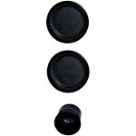 Klose besser ? poign�e de porte coulissante pour galandage ? m�tal noir ? diam�tre coupelles 60 / 48 ...