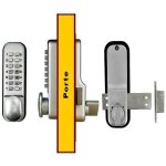 Verrou à code mécanique et clavier digital klose besser argent Verrou à code mécanique et clavier digital klose besser argent