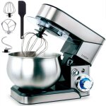 Briebe - km1114 robot p�tissier boulangerie cuisine m�nager multifonction bol inox 5l 6 vitesses 1800w ...