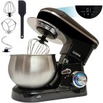 Km1164 robot p�tissier cuisine multifonction bol inox 5l 6 vitesses �cran tactile led 1800w noir - briebe ...