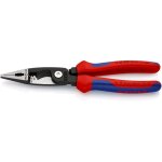 Knipex 13 82 200 sb pince pour installations �lectriques avec poign�es multimati�res atramentis�e noire ...