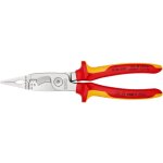 Knipex - 13 86 200 sb pince pour installations lectriques isoles par gaines bi - matire, certifies ...