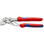 Knipex 86 05 180 pince - cl� pince et cl� � la fois avec poign�es multimati�res chrom�e 180 mm