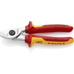 Knipex - 95 16 165 coupe - cbles isoles par gaines bi - matire, certifies vde chrome 165 mm