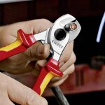 Knipex - 95 26 165 coupe - cbles avec ressort d'ouverture isoles par gaines bi - matire, certifies ...