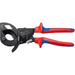 Knipex - 95 31 250 coupe - câbles à cliquet avec poignées multimatières noire laquée 250 mm Knipex - 95 31 250 coupe - câbles à cliquet avec poignées multimatières noire laquée 250 mm