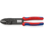 97 22 240 sb pince � sertir avec poign�es multimati�res noire laqu�e 240 mm - knipex