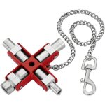 00 11 06 cl� universelle pour toutes les armoires et syst�mes de fermeture standard 96 mm - knipex