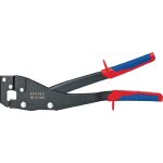 90 42 340 pince � sertir les profils avec poign�es multimati�res brunie 340 mm - knipex