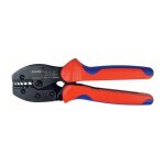 97 52 35 preciforce pince  sertir avec poignes multimatires brunie 220 mm - knipex