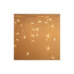 Auvent de pluie koem stalactites 4x0, 70 mt avec 200 lumie'res de noel avec led maxi warm white avec ...