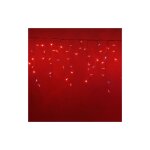Auvent de pluie koem stalactites 4x0, 70 mt avec 200 lumie'res de noel avec maxi red led avec flash ice ...