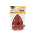 5 papiers de verre koma - pour ponceuse triangulaire 08707 - 08737