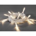 Konstsmide 1408 - 103 micro guirlande lumineuse pour l'int�rieur � pile(s) nombre de lumi�re 20 led blanc ...