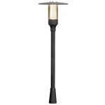Konstsmide nova borne d'�clairage d'ext�rieur classique en noir mat, ip44