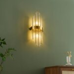 Kosilum - applique luxueuse en verre et m�tal look art d�co - dania