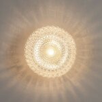 Kosilum - applique ou plafonnier rosace en verre - anthemis