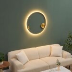 Kosilum - plafonnier ou grande applique dimmable cercle laiton 80 cm - ceira