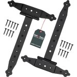 Kotarbau - lot de 2 charni�res - 300 mm - rev�tement en poudre - charni�re portail bois en t charni�re ...