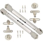 Kotarbau - lot de 2 v�rins � gaz pour meubles - 80 n - ressort hydraulique - argent�