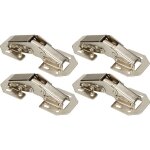 Kotarbau - lot de 4 charni�res � visser avec ressort 105 mm montage sans per�age de pot pour portes de ...