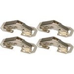 Kotarbau - lot de 4 charni�res � visser avec ressort 75 mm montage sans per�age de pot pour portes de ...